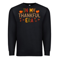 Black In My Thankful Era Premium Sweatshirt - MaliasSmallBusiness