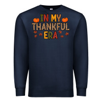 Navy In My Thankful Era Premium Sweatshirt - MaliasSmallBusiness