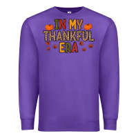 Purple In My Thankful Era Premium Sweatshirt - MaliasSmallBusiness