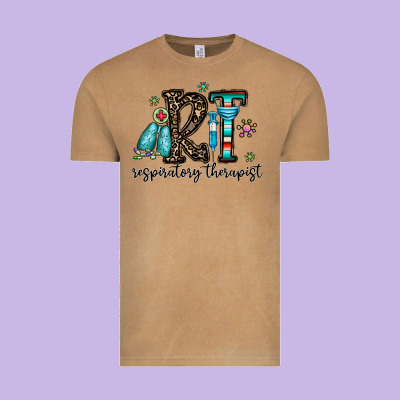 Rt Respiraory Therapist Vintage Tee Designed By Cowhidedigitalart