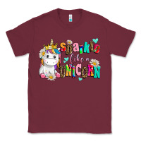 Burgundy sparkle like a unicorn Classic Tee - AdoDesignShop