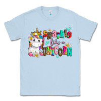Dusty Blue sparkle like a unicorn Classic Tee - AdoDesignShop
