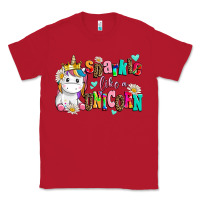 Red sparkle like a unicorn Classic Tee - AdoDesignShop
