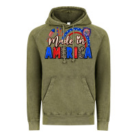 Vintage Olive Made in America 4th of july Vintage Hoodie - CowGirlArtShop