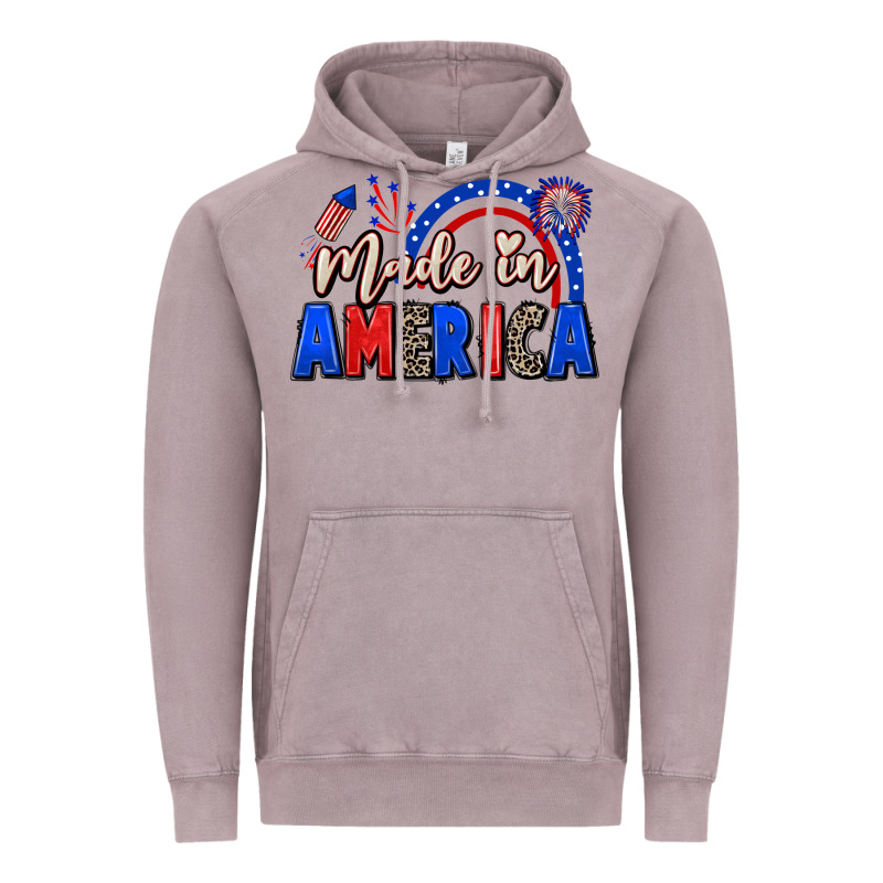 Made In America 4th Of July Vintage Hoodie by CowGirlArtShop | Teevron