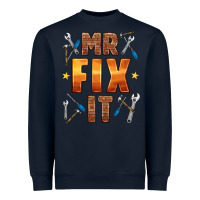 Navy mr fix it Heavyweight Sweatshirt - HRA Design Shop