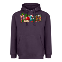 Plum christmas teacher Heavyweight Hoodie - NancyCooperArtShop