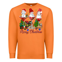 Carrot Merry Christmas wine and cocktails Premium Sweatshirt - NancyCooperArtShop