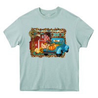 Arona Farm Life Fall Barn And Truck Heavy Core Tee - Artiststas