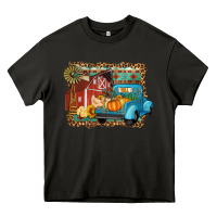 Asphalt Farm Life Fall Barn And Truck Heavy Core Tee - Artiststas