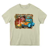Farm Life Fall Barn And Truck Heavy Core Tee | Teevron