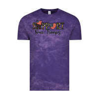 Cloud Purple support our troops Vintage Tee - CowhideDigitalArt