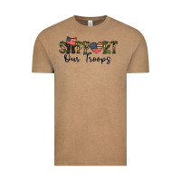 Vintage Coffee support our troops Vintage Tee - CowhideDigitalArt