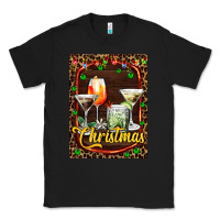 Black cocktail set for Christmas Classic Tee - AdoDesignShop