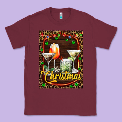 Cocktail Set For Christmas Classic Tee Designed By Adodesignshop