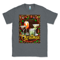 Charcoal Heather cocktail set for Christmas Classic Tee - AdoDesignShop