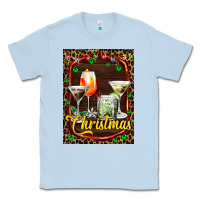 Dusty Blue cocktail set for Christmas Classic Tee - AdoDesignShop