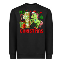 Black my first christmas unicorn Heavyweight Sweatshirt - FaDigitalArtStudio
