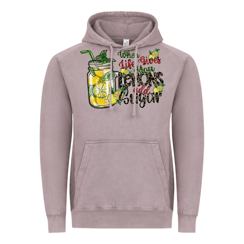 When Life Gives You Lemons Add Sugar Vintage Hoodie by SublimationCraftShop | Teevron