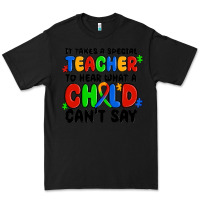 Black it takes a special teacher to hear what a child ca Premium Tee - MaliasSmallBusiness