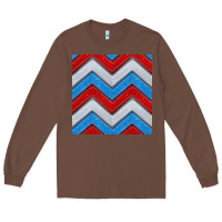 Chestnut Glitter 4th of July Seamless Pattern Long Sleeve Tee - BundleAndBundleShop