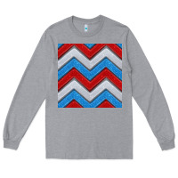 Heather Grey Glitter 4th of July Seamless Pattern Long Sleeve Tee - BundleAndBundleShop