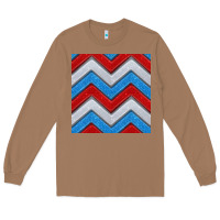 Toasted Coconut Glitter 4th of July Seamless Pattern Long Sleeve Tee - BundleAndBundleShop