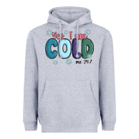 Heather Grey yes i am cold Heavyweight Hoodie - MaliasSmallBusiness