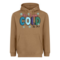 Toasted Coconut yes i am cold Heavyweight Hoodie - MaliasSmallBusiness