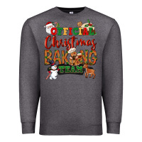 Charcoal Heather Official Christmas baking team Premium Sweatshirt - NancyCooperArtShop