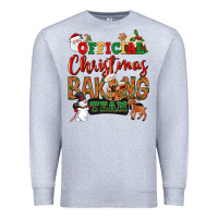Heather Grey Official Christmas baking team Premium Sweatshirt - NancyCooperArtShop