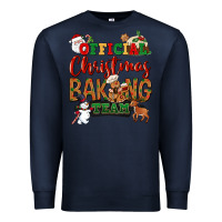 Navy Official Christmas baking team Premium Sweatshirt - NancyCooperArtShop