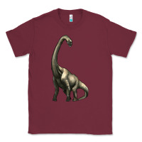 Burgundy brachiosaurus Classic Tee - Artiststas