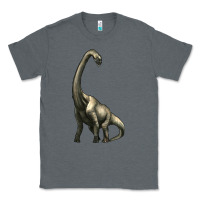 Charcoal Heather brachiosaurus Classic Tee - Artiststas