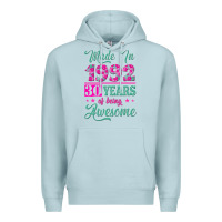 Blue Mist made in 1992, 30 years of being awesome Premium Hoodie - Jasminsmagicworld