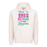 Made In 1992, 30 Years Of Being Awesome Premium Hoodie | Teevron