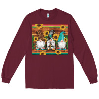 Burgundy western gnomes cactus sunflowers serape wooden leopard gemstone Long Sleeve Tee - Artiststas