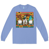 Colony Blue western gnomes cactus sunflowers serape wooden leopard gemstone Long Sleeve Tee - Artiststas