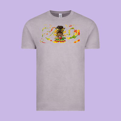 Juneteenth Afro Messy Bun Libbey Glass Vintage Tee Designed By Hra Design Shop