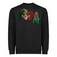 Black papa elf skull Heavyweight Sweatshirt - FaDigitalArtStudio