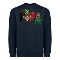 Navy papa elf skull Heavyweight Sweatshirt - FaDigitalArtStudio
