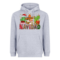 Heather Grey feliz navidad santa Heavyweight Hoodie - MaliasSmallBusiness