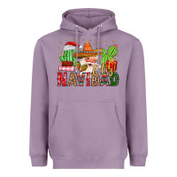 Lavender feliz navidad santa Heavyweight Hoodie - MaliasSmallBusiness
