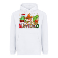 White feliz navidad santa Heavyweight Hoodie - MaliasSmallBusiness