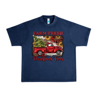 Navy farm fresh christmas trees Urban Heavy Tee - BarkalooDesign