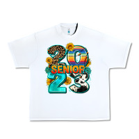 White senıor 2023 Urban Heavy Tee - AdoDesignShop