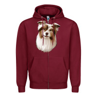 Burgundy Aussie Zipper Hoodie - Jasminsmagicworld