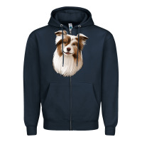 Navy Aussie Zipper Hoodie - Jasminsmagicworld