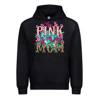 Black The pink is for my Mom Cancer Awareness Urban Hoodie - HowdyJamesFarm