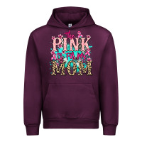 Mauve Wine The pink is for my Mom Cancer Awareness Urban Hoodie - HowdyJamesFarm